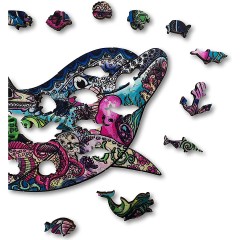 ANIWOOD Holz-Puzzle Delphin M (130 Teile) Пазл деревянный Дельфин М (130 деталей)