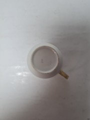 Bareuther Waldsassen Bavaria Чайная чашка с позолоченной ручкой &quot;Признание в любви&quot;, 7см x 5.5см, Германия, 1960-70гг.