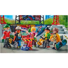 PLAYMOBIL Spielzeug\/Baukasten  Konstruktionsspielzeug\/Steckbausteine PLAYMOBIL City Action 70168 Skaterpark fur Kinder ab 4 Jahren blau Игрушки/конструкторы/вставные блоки PLAYMOBIL City Action 70168 Скейтер-парк для детей от 4 лет синий