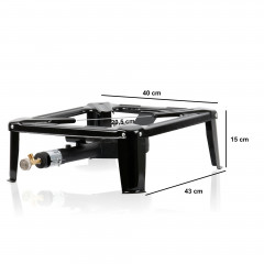 BBQ-Toro BBQ-Toro Gaskocher Gusseisen Gaskocher, 1-Ring-Gasbrenner 40 x 40 x 15 cm, 7 kW  Газовая плита BBQ-Toro Чугунная газовая плита, 1-конфорочная газовая горелка 40 х 40 х 15 см, 7 кВт