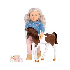 Our Generation Puppe Yanira 46cm mit Fohlen Кукла Янира 46см с жеребенком