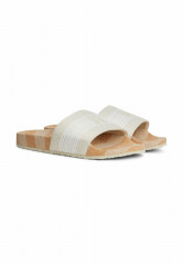 Tommy Hilfiger MONOGRAM WEBBING Pool slides light sandalwood MONOGRAM WEBBING Шлепанцы для бассейна светлое сандаловое дерево