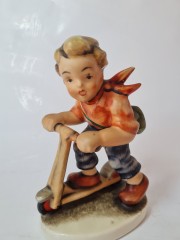 Friedel Bavaria Фигурка &quot;Мальчик на самокате&quot;, 15см х 10,5см, Германия, 1960-70гг.