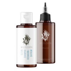 Wildschon Clean Shampoo Rosmarin + Bayrum (150ml Konzentrat 1:10, inkl. Applikatorflasche)  Clean Shampoo Rosemary + Bayrum (концентрат 150мл 1:10, включая флакон-аппликатор)