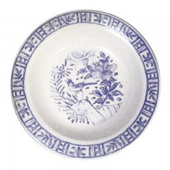 Gien Fayencerie Gien 'Oiseau Bleu monochrome' Platte rund tief 31 cm Gien &quot;Oiseau Bleu монохромный&quot; Блюдо круглое глубокое 31 см