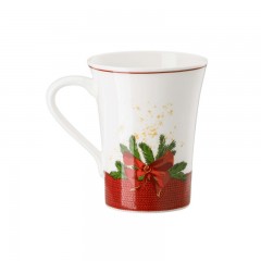 Hutschenreuther Hutschenreuther Weihnachtszeit Becher mit Henkel 'Falala' 0,40 L Hutschenreuther Рождественская кружка с ручкой &quot;Falala&quot; 0,40 л