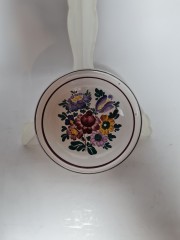GMUNDNER Keramik Тарелочка для варенья/закусок &quot;Разноцветные цветы&quot; 13,5см, 1950-60гг.