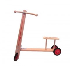 HOLZ-WENZEL Holzspielzeug Holzroller mit Sitzbank Деревянная игрушка деревянный самокат со скамейкой