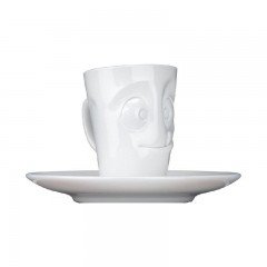 Fiftyeight Products TV Tassen Espressotasse weiss lecker 80 ml TV cups чашка для эспрессо белая вкусная 80 мл