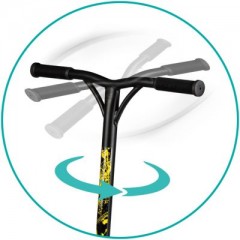 QKids QKIDS Stuntscooter IVO yellow Трюковый самокат QKIDS IVO желтый