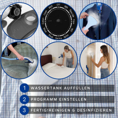 Best Direct® Best Direct® Dampfburste Steam Best®, 1950,00 W, Bugelsystem desinfizieren und bugeln, fur Kleidung, Polster, Teppiche  Паровая щетка Best Direct® Steam Best®, 1950,00 Вт, гладильная система для дезинфекции и глажки, для одежды, обивки, ковро