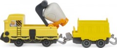 Spin Master Mighty Express Push-and-Go Zug Baut-es Bruno mit Guterwaggon Mighty Express Push-and-Go Train Build it Bruno with Goods Car