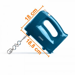 LIVOO LIVOO Handmixer LIVOO Handmixer Handruhrgerat Ruhrbesen Knethaken 5 Stufen Kunststoff, Auch eine schone Geschenkidee fur blauliebende Hobbykochinnen und Koche!  Ручной миксер LIVOO Ручной миксер LIVOO Ручной миксер, венчик для теста, 5-уровневый пла