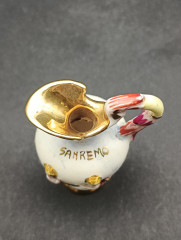 Ваза-кувшин винтажная малая Capodimonte &quot;Санремо&quot;, фарфор, 11 х 6.5 см, Италия, 1960-70гг.