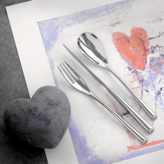 Sambonet Sambonet H-Art - Edelstahl 18/10 Dessertmesser Vollheft 205 mm Sambonet H-Art - десертный нож из нержавеющей стали 18/10 с полной ручкой 205 мм