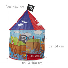 relaxdays Piraten Spielzelt fur Kinder Пиратская игровая палатка для детей.