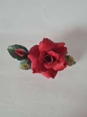 Capodimonte Фарфоровая статуэтка Каподимонте "Алая Роза", Италия, 1950-60гг.