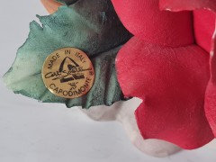 Capodimonte Фарфоровая статуэтка Каподимонте "Алая Роза", Италия, 1950-60гг.