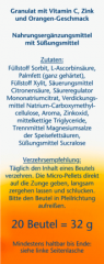 Doppelherz (Доппельхерц) aktiv Vitamin C 500 + Zink Depot DIRECT 20 шт