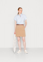 Tommy Hilfiger SKIRT Mini skirt beige ЮБКА Мини-юбка бежевый