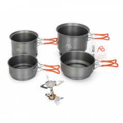 A. Blochl A. Blochl Gaskocher Kochset Star X1 neu, (Spar-Set), Kochset 5 teilig  A. Набор для приготовления пищи на газовой плите Blocl Star X1 новый, (экономный набор), набор для приготовления пищи 5 шт.