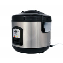Adler Adler Reiskocher AD 6406, 1,5 Liter, Warmhaltefunktion, Reisloffel, Messbecher, silber  Рисоварка Adler AD 6406, 1,5 литра, функция поддержания тепла, ложка для риса, мерный стакан, серебро