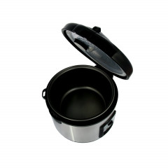 Adler Adler Reiskocher AD 6406, 1,5 Liter, Warmhaltefunktion, Reisloffel, Messbecher, silber  Рисоварка Adler AD 6406, 1,5 литра, функция поддержания тепла, ложка для риса, мерный стакан, серебро