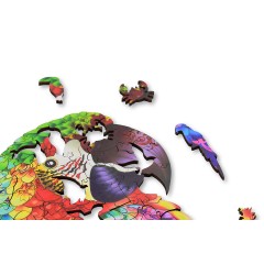 ANIWOOD Holz-Puzzle Papagei M (121 Teile) Деревянный пазл Parrot M (121 деталь)