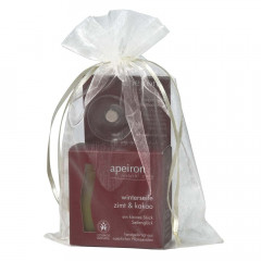 Apeiron Winterseife Zimt &amp; Kakao Geschenkset  Зимнее мыло с корицей и какао Подарочный набор