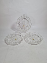 Набор тарелок винтажных VMC Reims, заводская упаковка, стекло, 3 шт., 14,5 см, Франция, 1960-70гг.