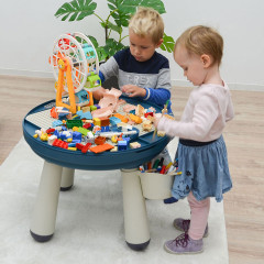 LittleTom Spieltisch rund inkl 1 Stuhl Blau Игровой стол круглый