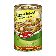 Erasco Рагу из чечевицы с сосисками 400г