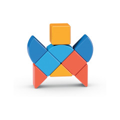 Geomag Geomag Magicube 3 Shapes Recycled Animals 9 Teile Geomag Magicube 3 формы переработанных животных 9 штук