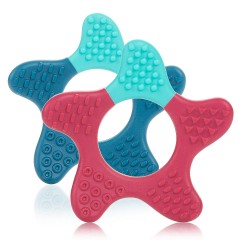Reer Silikon-Massage-Beissring Stern Силиконовый массажный прорезыватель звезда