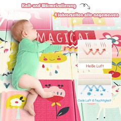 COSTWAY® Spieldecken Spielmatten 200x180cm Игровые коврики 200x180см