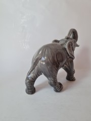 Sitzendorfer Фарфоровая статуэтка &quot;Слон&quot;, серая, 18см х 23см, Германия, 1970-80гг.