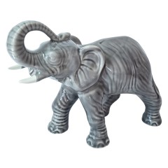 Sitzendorfer Фарфоровая статуэтка &quot;Слон&quot;, серая, 18см х 23см, Германия, 1970-80гг.