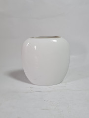 Ваза винтажная Fine China, Norcrest &quot;50 летний юбилей&quot; с золотистым декором, костяной фарфор, 11 х 10 см, Япония, 1970-80гг.