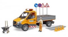 Bruder Mercedes Benz Sprinter Kommunal mit Fahrer Licht  Sound Mercedes Benz Sprinter муниципальный со звуком подсветки водителя