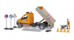 Bruder Mercedes Benz Sprinter Kommunal mit Fahrer Licht  Sound Mercedes Benz Sprinter муниципальный со звуком подсветки водителя