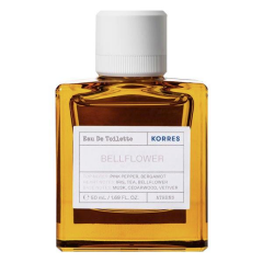 Korres (Коррес) Bellflower, Bergamotte, Pink Pepper Eau de Toilette, Коррс Туалетная вода Спрей, 50 мл