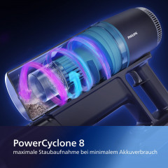 Philips Philips Nass-Trocken-Akkusauger XC3133/01 Aqua 3000 Series, 50,4 W, beutellos, mit LED-Duse, digitalem Motor, Aqua-Modul, bis zu 60 Minuten Laufzeit  Беспроводной пылесос Philips для влажной и сухой уборки XC3133/01 Aqua 3000 Series, 50,4 Вт, без 