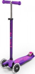 micro Kickboard maxi deluxe LED purple Kickboard maxi deluxe LED фиолетовый