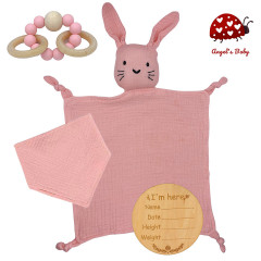 Angels Baby Geschenk zur Geburt mit Schnuffeltuch Подарок на рождение с пледом