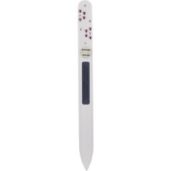 Becker Manicure (Бекер Маникюр) Nagelfeilen Пилочка для ногтей Soft-Touch Glasfeile, Swarovski-Kristalle Blume, 1 шт.