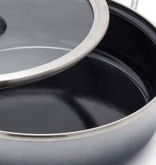 Merten &amp; Storck MERTEN &amp; STORCK Servierpfanne galaxy grey COOKWARE grau Сервировочная кастрюля MERTEN &amp;amp; STORCK галактика серая ПОСУДА