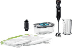 BOSCH BOSCH Stabmixer ErgoMixx MS6CB61V1, 1000 W, Vakuum-Frischhaltesystem, 12 Stufen, schwarz  Ручной блендер BOSCH ErgoMixx MS6CB61V1, 1000 Вт, вакуумная система свежести, 12 уровней, черный
