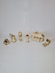 CREATIONS OF CAPODIMONTE Набор коллекционных фарфоровых фигурок, 6 штук, Италия, 1950-60гг.