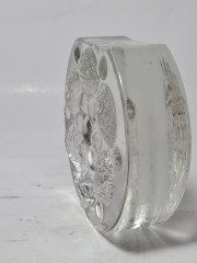 Ваза винтажная Walther Glas, хрустальное стекло с декором, 12 x 3,5 см, Германия, 1960-70гг.
