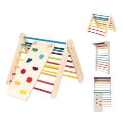 leggo Kletterdreieck Sprossenwand mit Rampe Восхождение на треугольную шведскую стенку с рампой